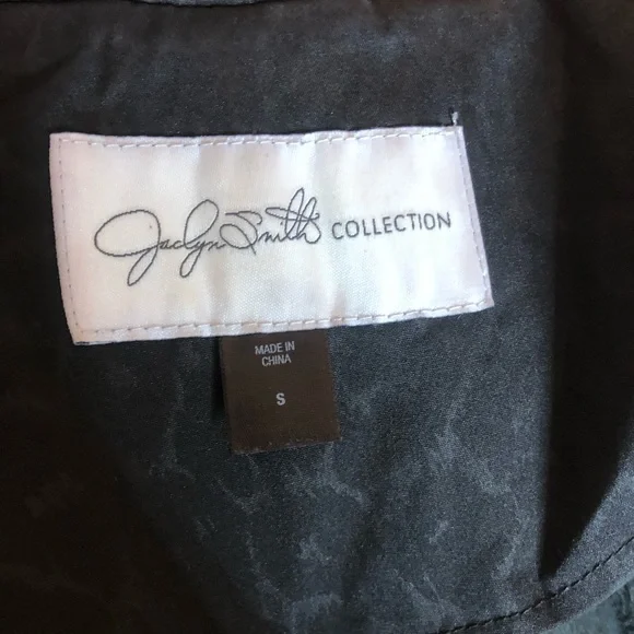 ❤️Jaclyn Smith black leopard print coat - Picture 8 of 9